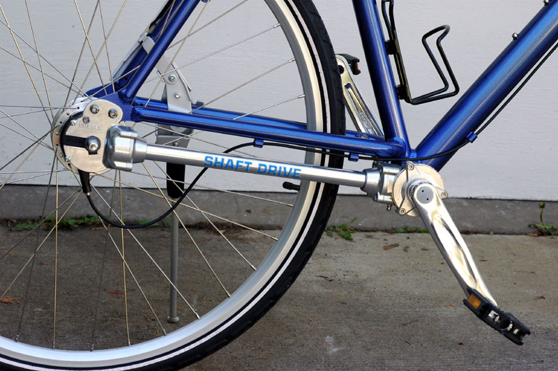 Bicycle with shaft drive